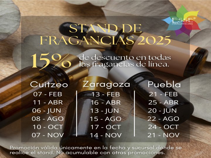 Stand de fragancias 2025
